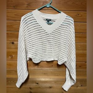 Wild Fable Cream V-Neck Sweater